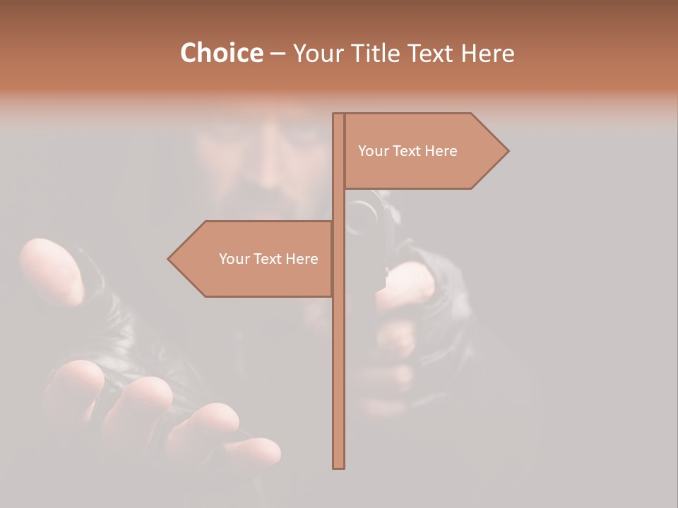 Gangster Robber Face PowerPoint Template