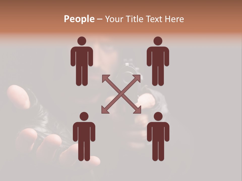 Gangster Robber Face PowerPoint Template