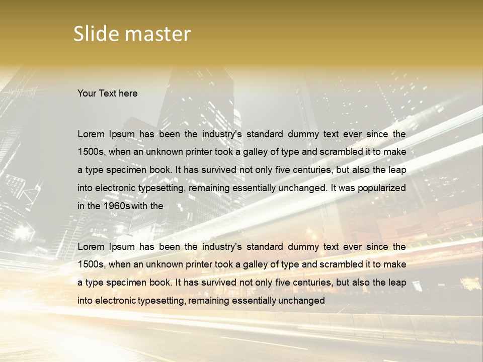 Modern Road Asia PowerPoint Template