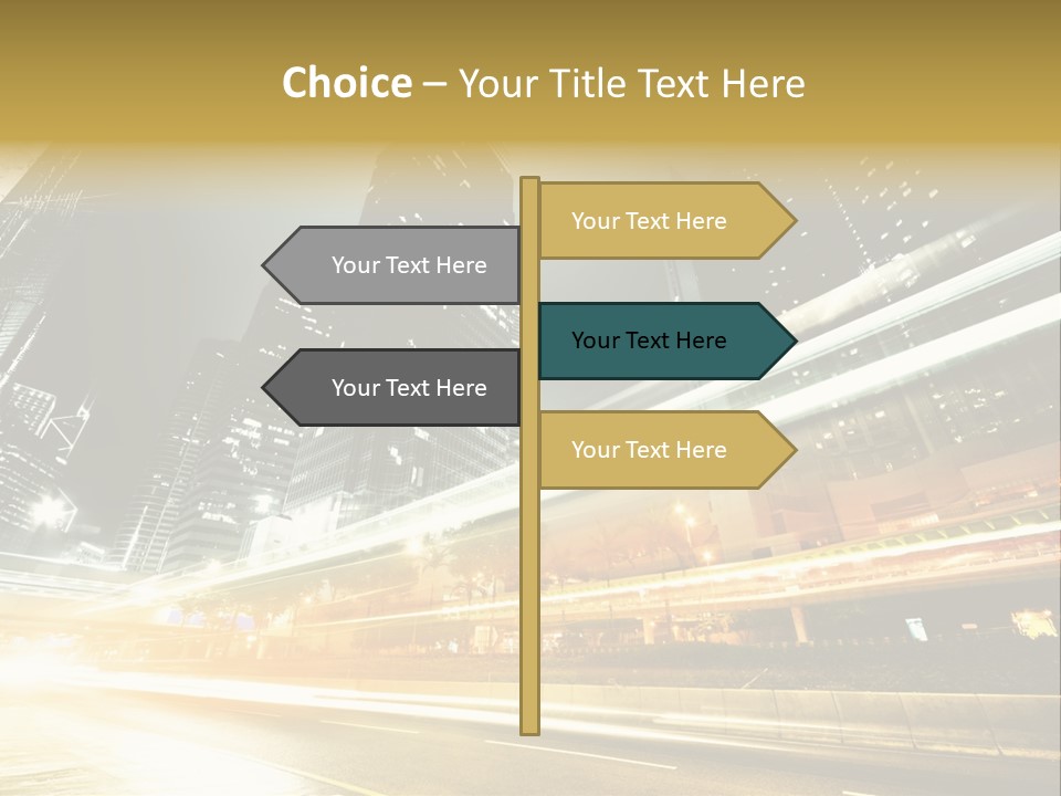 Modern Road Asia PowerPoint Template