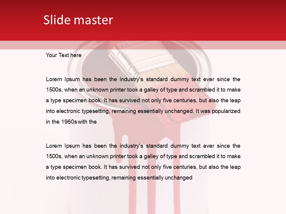 White Building Drawing PowerPoint Template