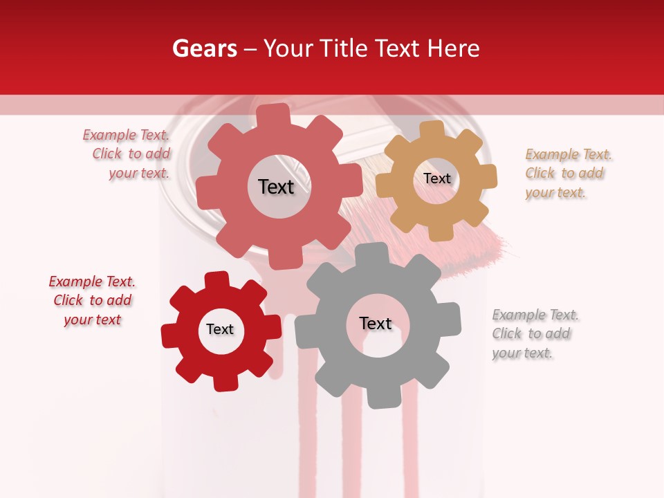 White Building Drawing PowerPoint Template