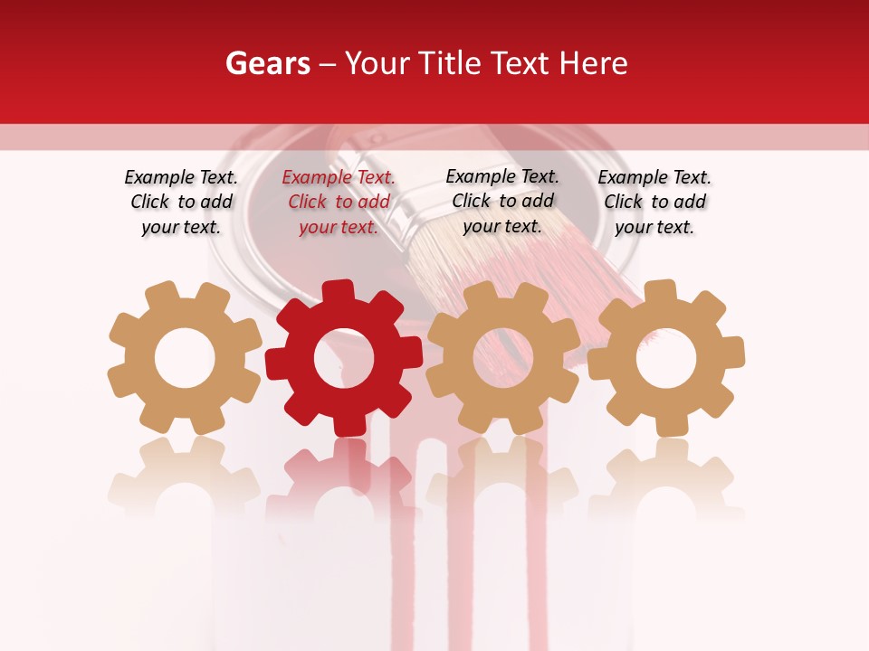 White Building Drawing PowerPoint Template