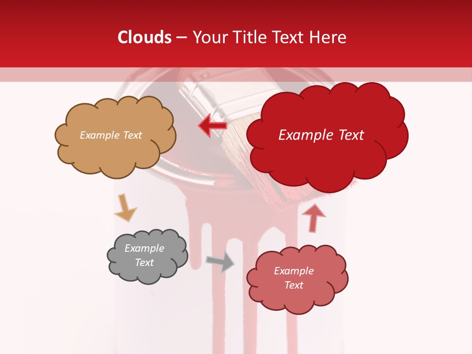 White Building Drawing PowerPoint Template