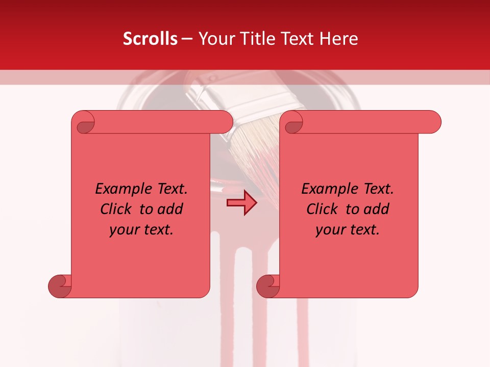 White Building Drawing PowerPoint Template