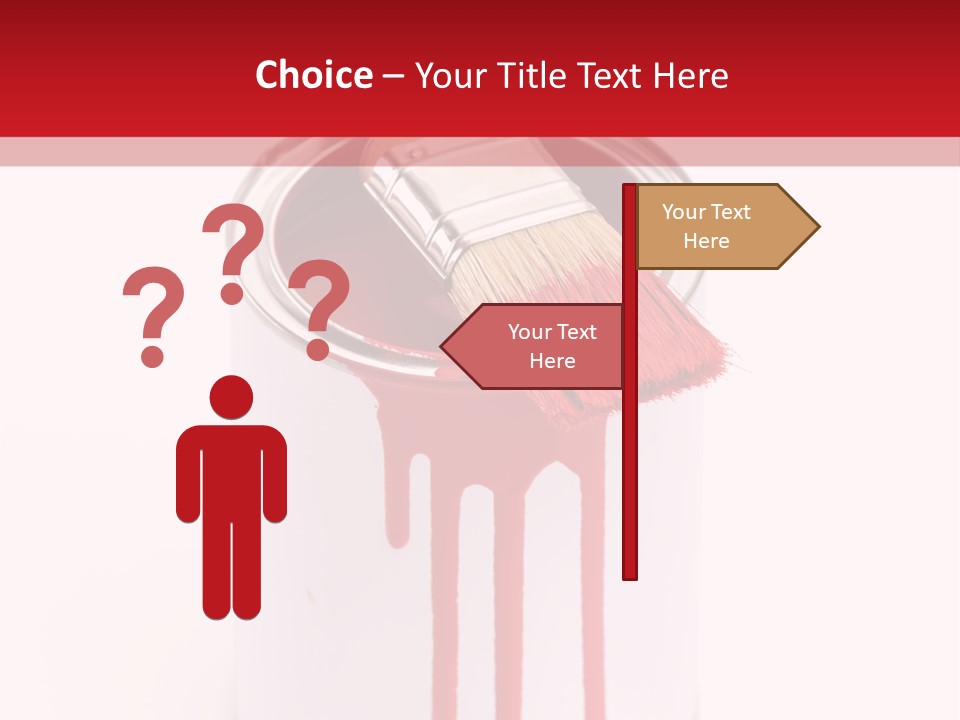 White Building Drawing PowerPoint Template