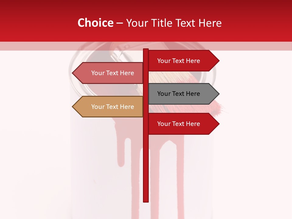 White Building Drawing PowerPoint Template