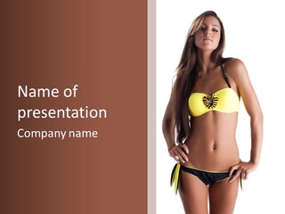 Woman Cute Beauty PowerPoint Template