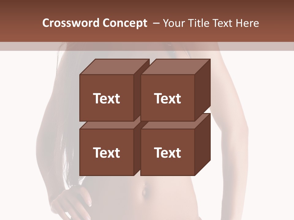 Woman Cute Beauty PowerPoint Template