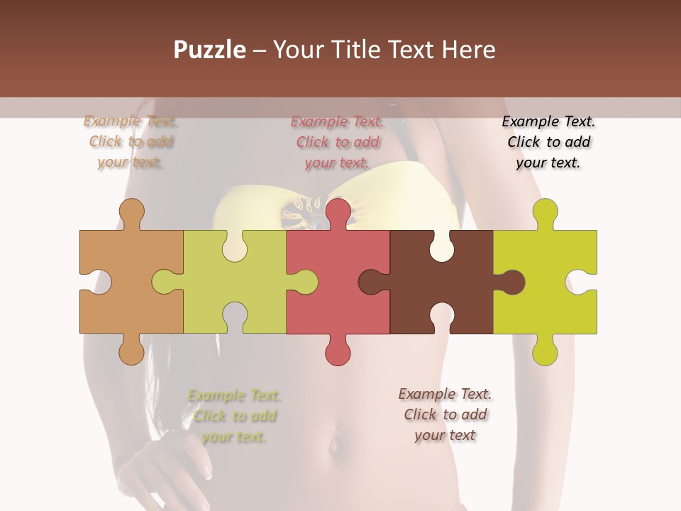 Woman Cute Beauty PowerPoint Template