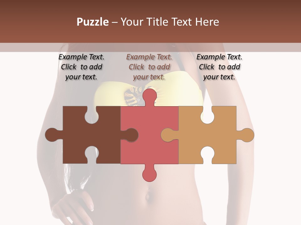 Woman Cute Beauty PowerPoint Template