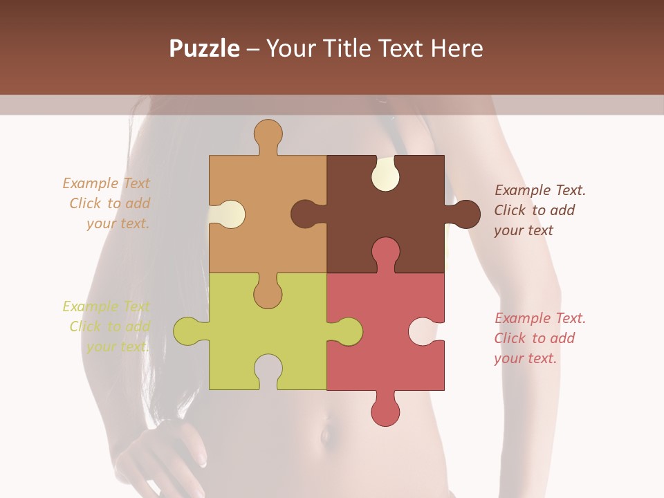 Woman Cute Beauty PowerPoint Template