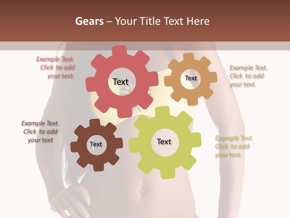 Woman Cute Beauty PowerPoint Template