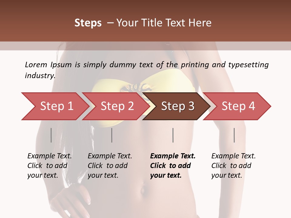 Woman Cute Beauty PowerPoint Template
