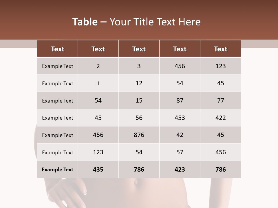 Woman Cute Beauty PowerPoint Template