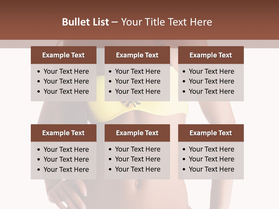 Woman Cute Beauty PowerPoint Template