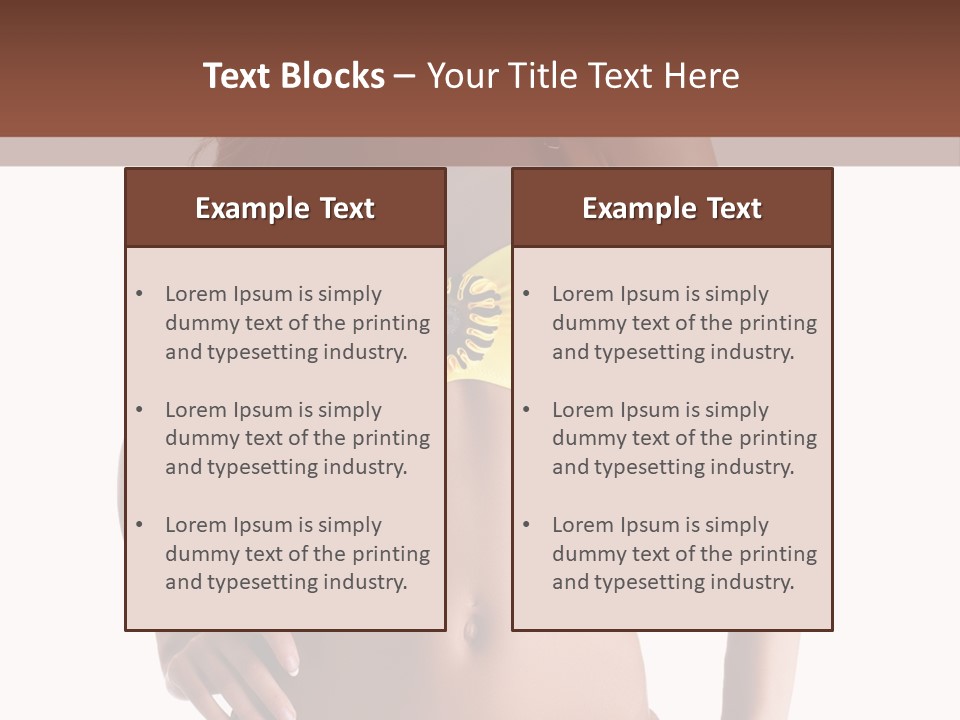Woman Cute Beauty PowerPoint Template