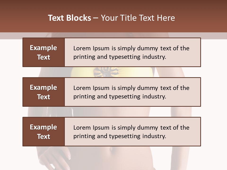 Woman Cute Beauty PowerPoint Template