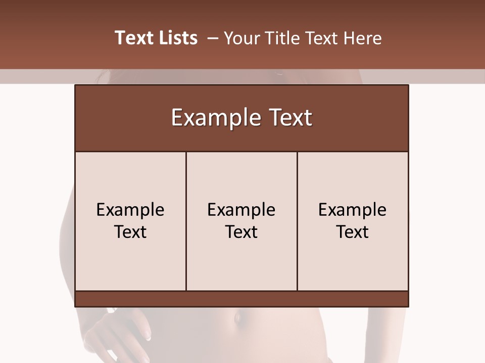 Woman Cute Beauty PowerPoint Template