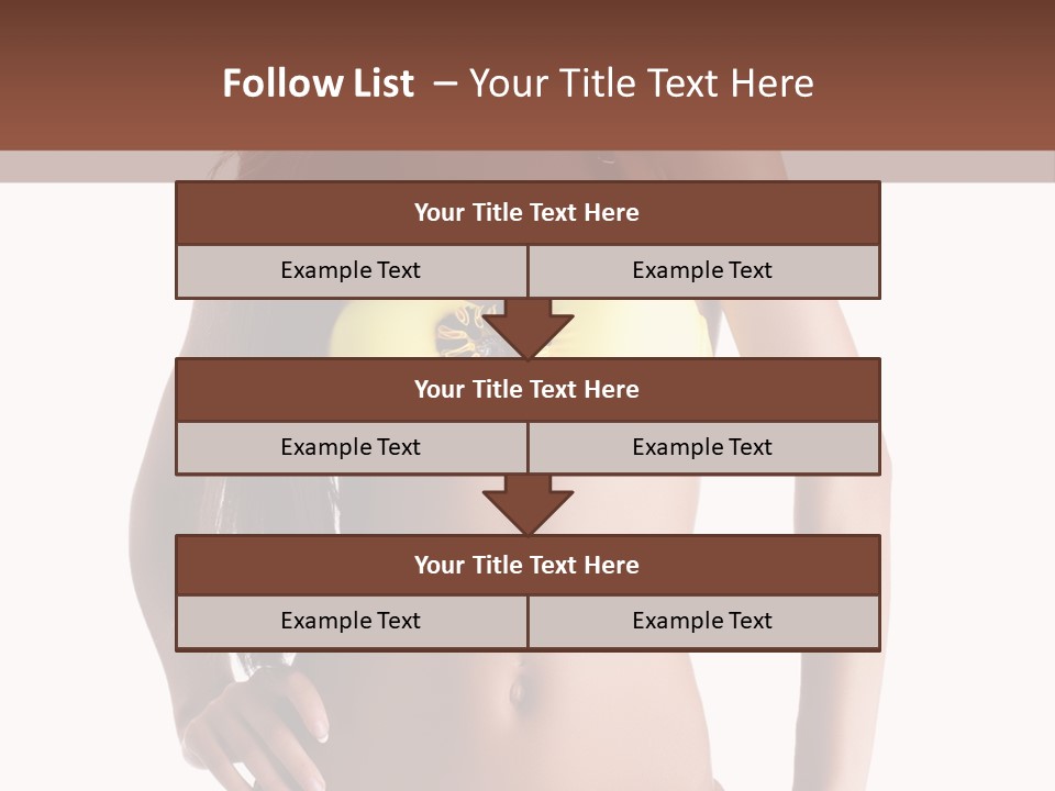 Woman Cute Beauty PowerPoint Template