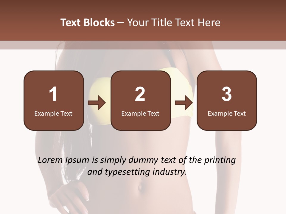 Woman Cute Beauty PowerPoint Template