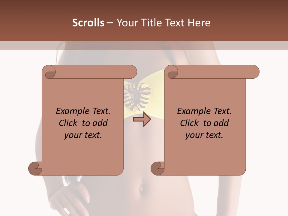 Woman Cute Beauty PowerPoint Template
