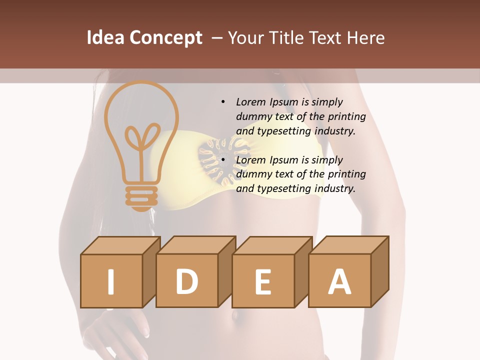 Woman Cute Beauty PowerPoint Template