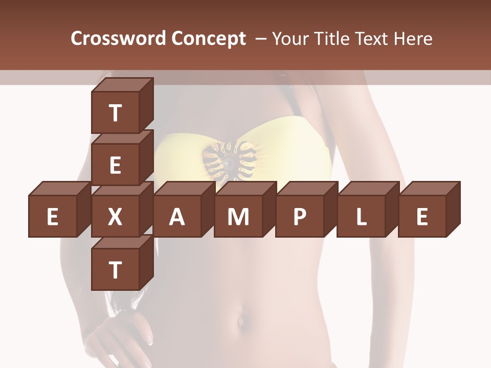 Woman Cute Beauty PowerPoint Template