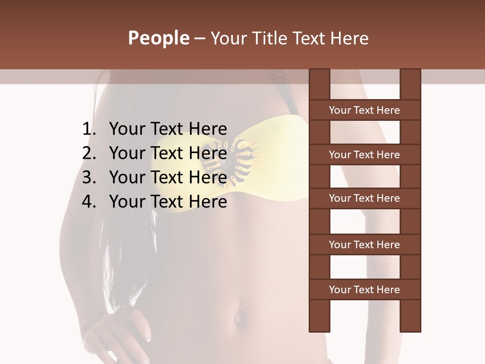 Woman Cute Beauty PowerPoint Template