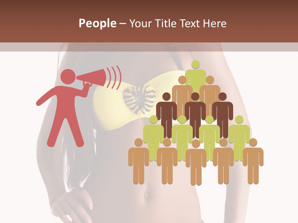 Woman Cute Beauty PowerPoint Template