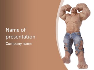 Adult Brutal Muscular PowerPoint Template