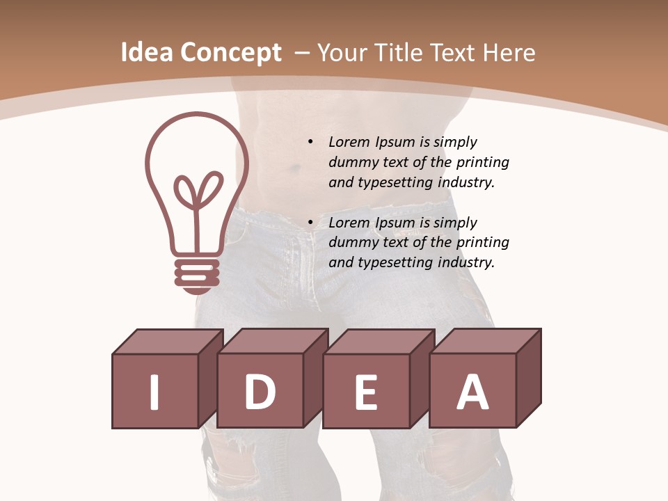 Adult Brutal Muscular PowerPoint Template