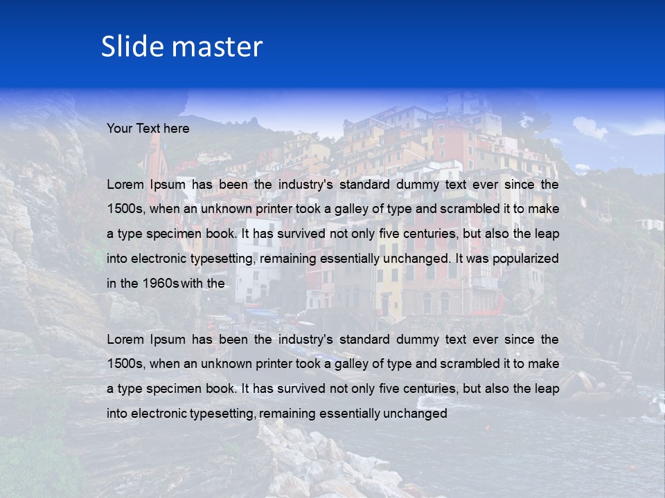 Travel Edge Sea PowerPoint Template