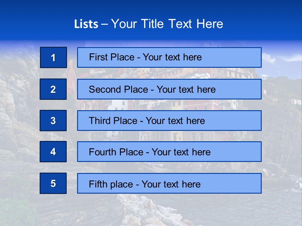 Travel Edge Sea PowerPoint Template
