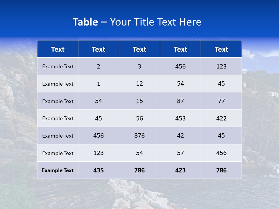 Travel Edge Sea PowerPoint Template