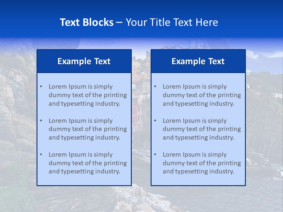 Travel Edge Sea PowerPoint Template