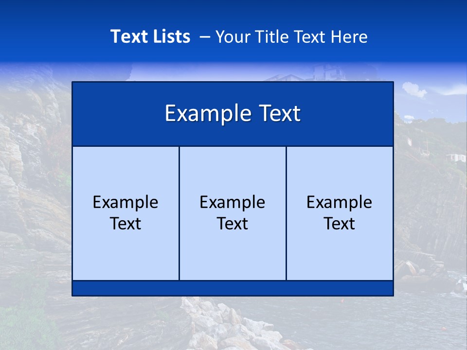 Travel Edge Sea PowerPoint Template