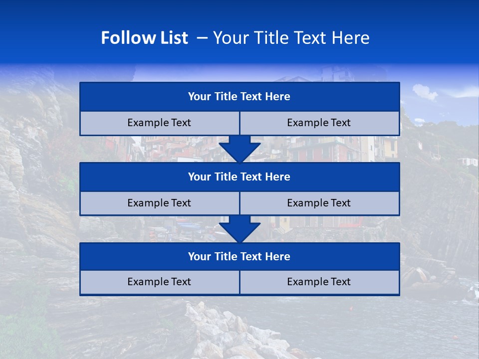 Travel Edge Sea PowerPoint Template
