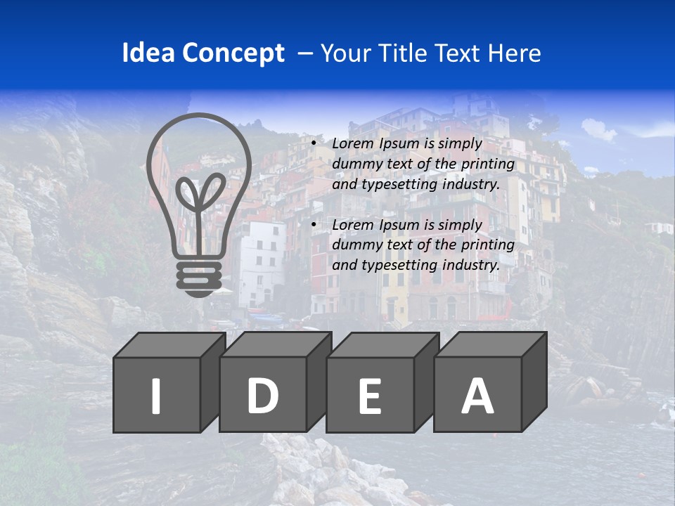 Travel Edge Sea PowerPoint Template