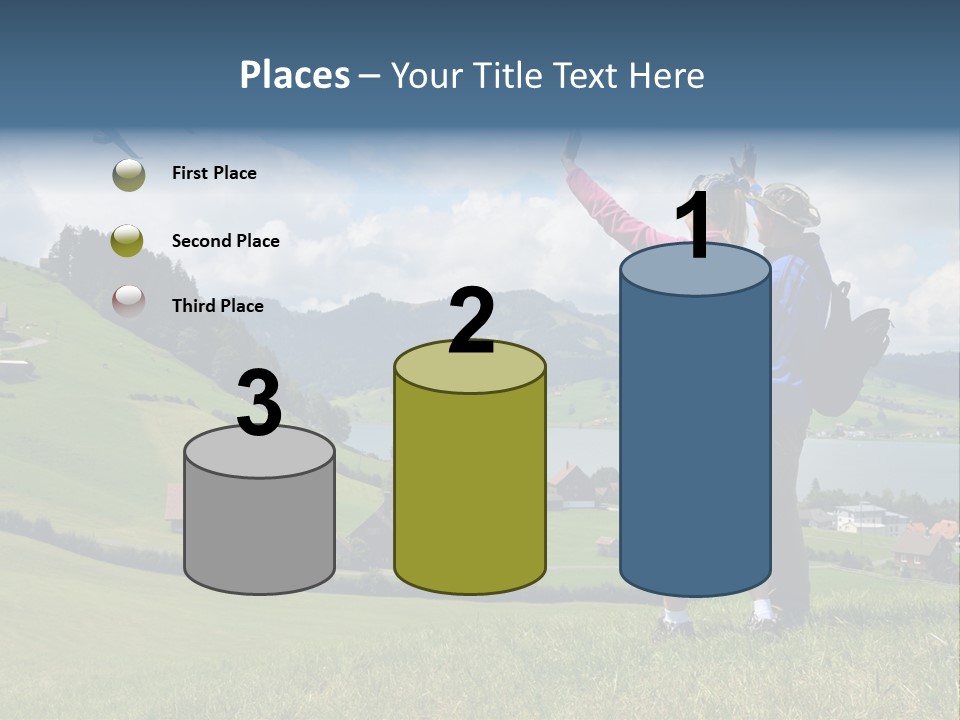 Trekking Hiking People PowerPoint Template