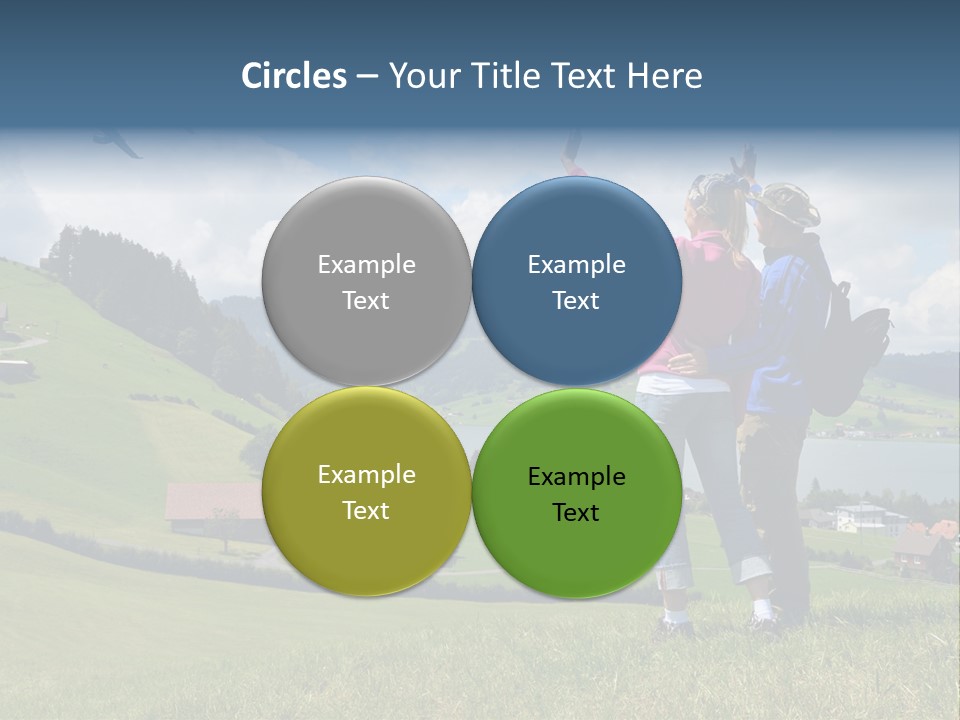 Trekking Hiking People PowerPoint Template