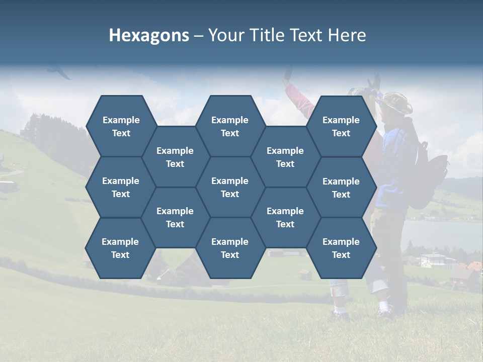 Trekking Hiking People PowerPoint Template