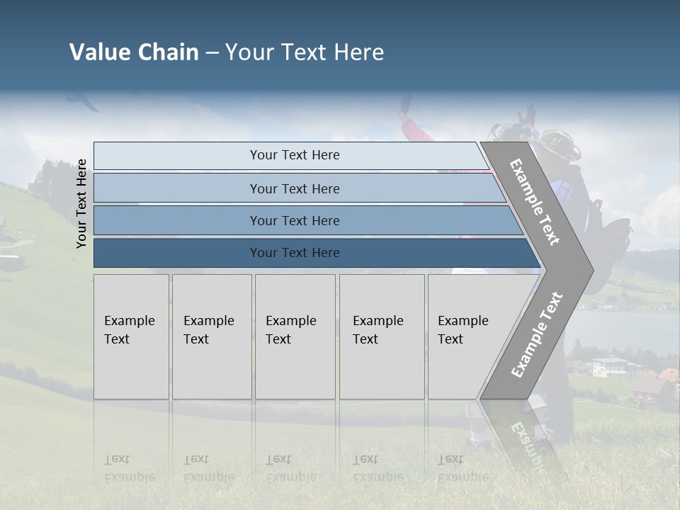 Trekking Hiking People PowerPoint Template