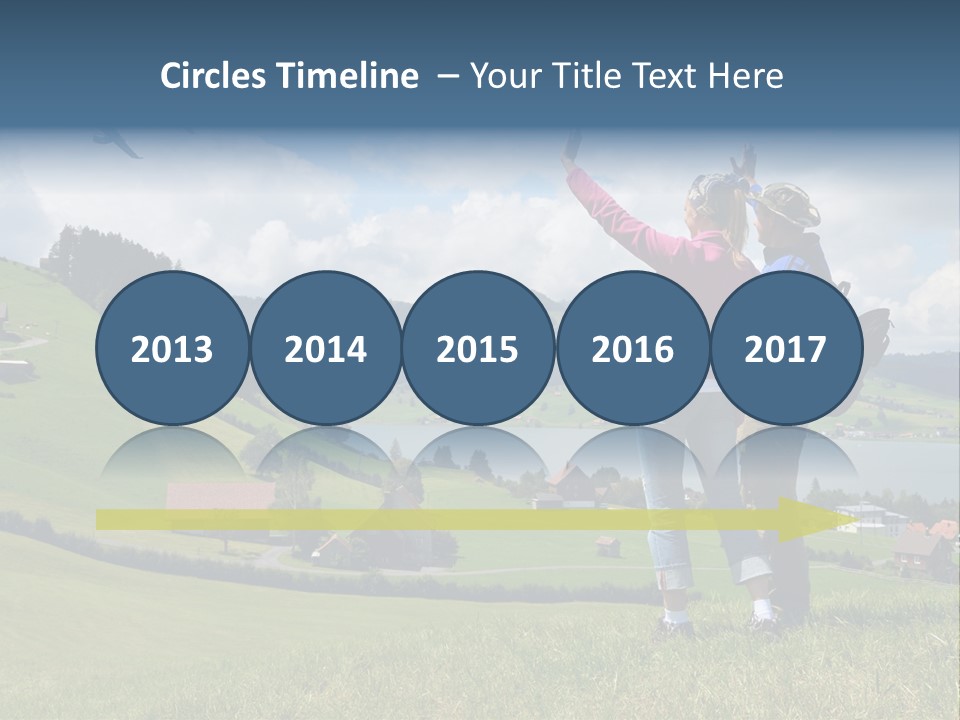 Trekking Hiking People PowerPoint Template