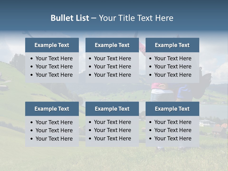 Trekking Hiking People PowerPoint Template