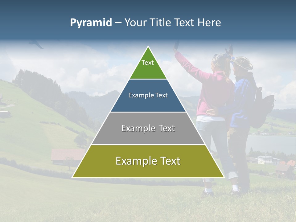 Trekking Hiking People PowerPoint Template