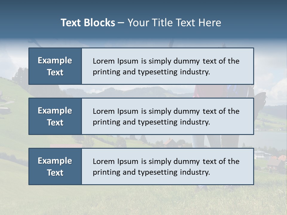Trekking Hiking People PowerPoint Template