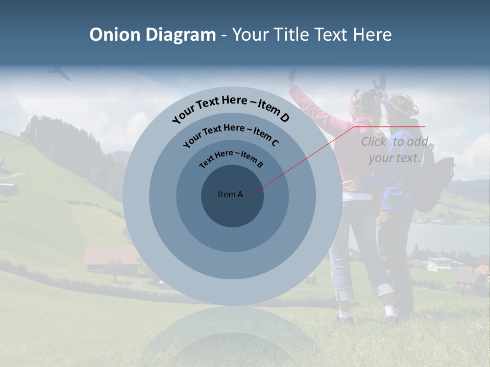 Trekking Hiking People PowerPoint Template