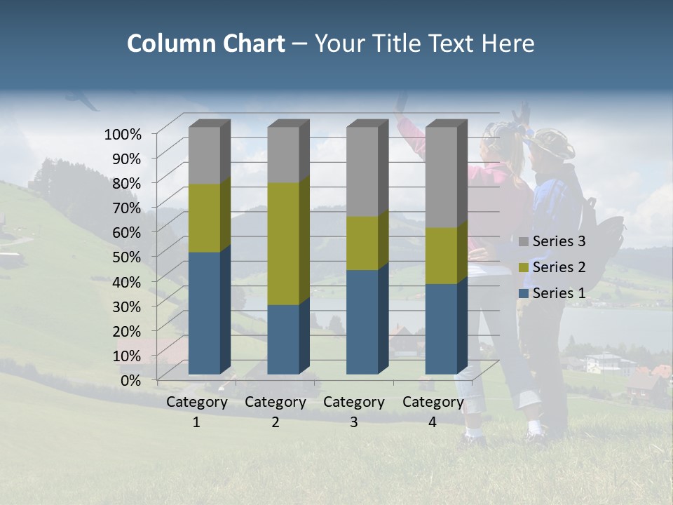 Trekking Hiking People PowerPoint Template