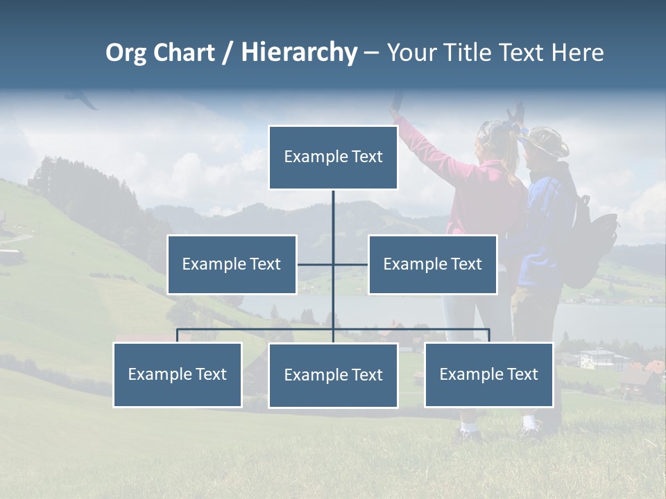 Trekking Hiking People PowerPoint Template